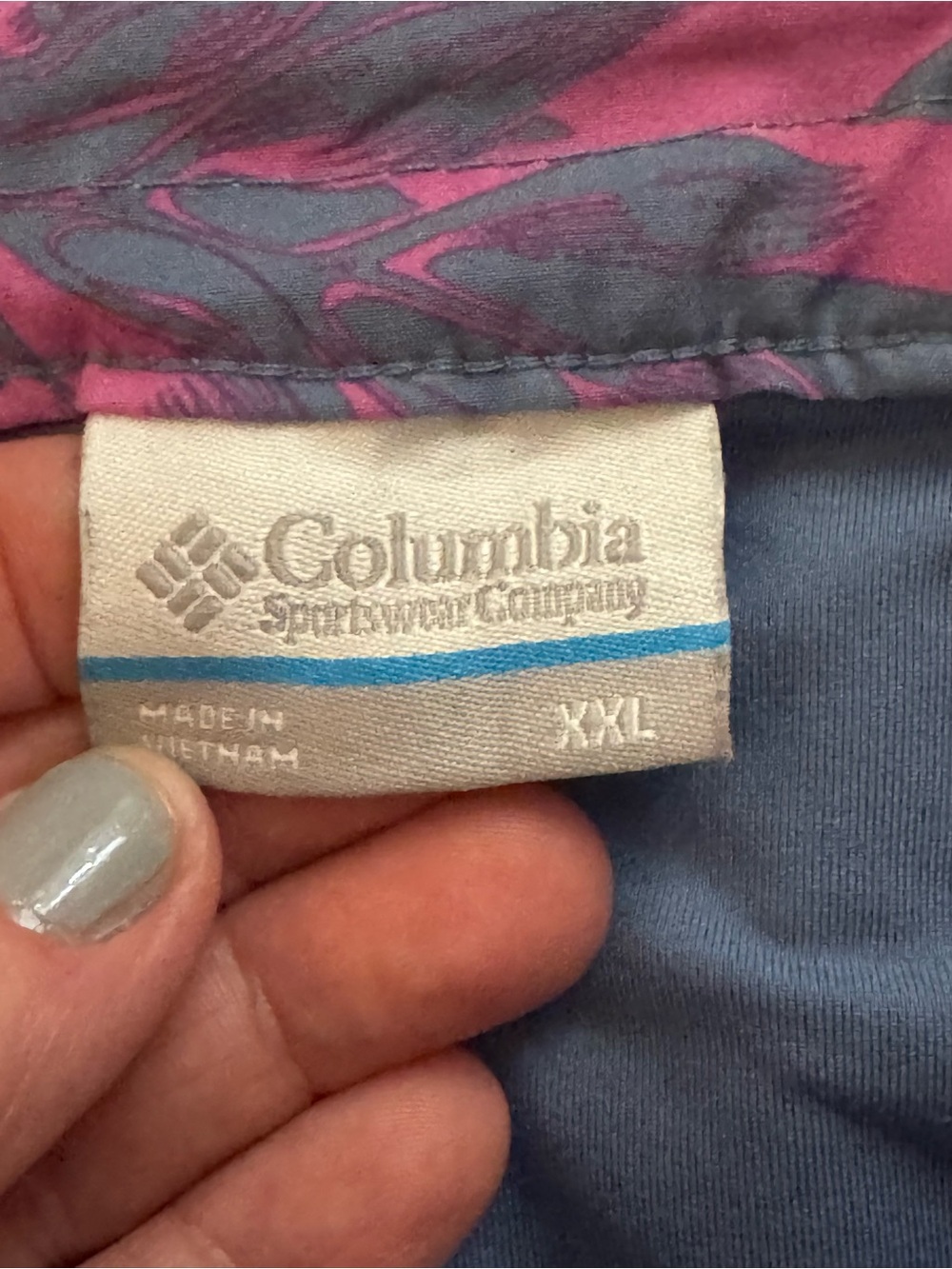Columbia PFG Tropical Print Skort XXL Pink Purple Performance Golf Tennis - Picture 3 of 6